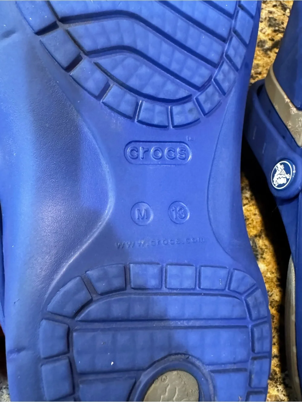 Crocs Modi Sport Flip Sandals Blue Gray Slip On Men’s Size 13 Clog